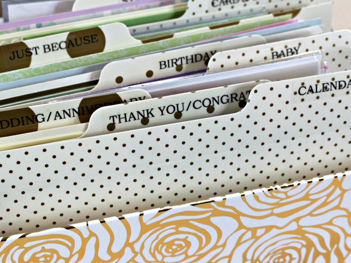 DIY Card Organizer
